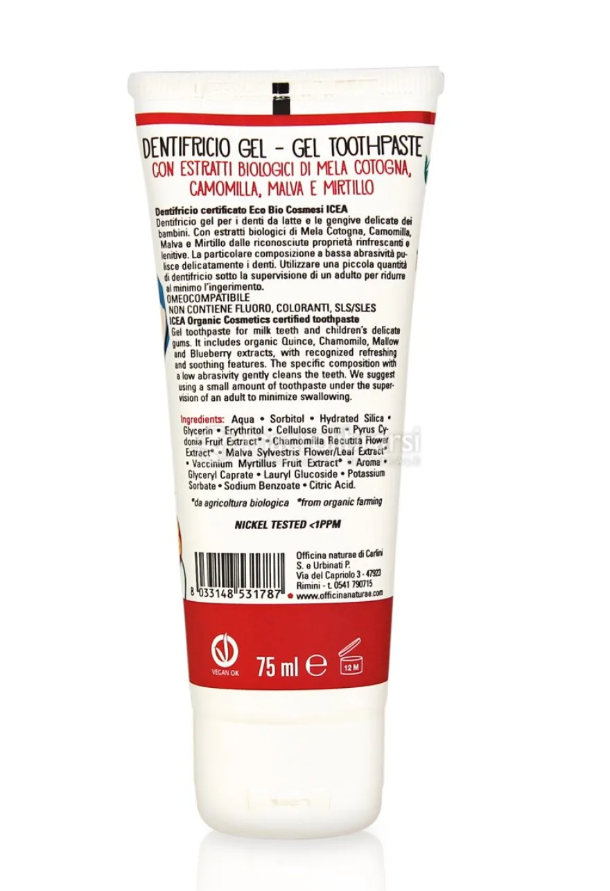 Dentifricio Gel Ciliegia