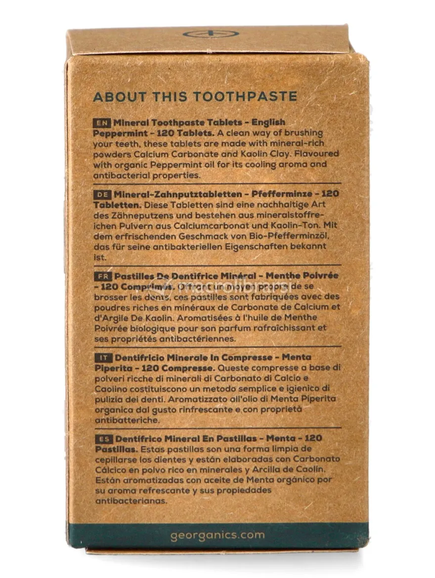 Dentifricio in Compresse - Menta Piperita - 120 Tablets