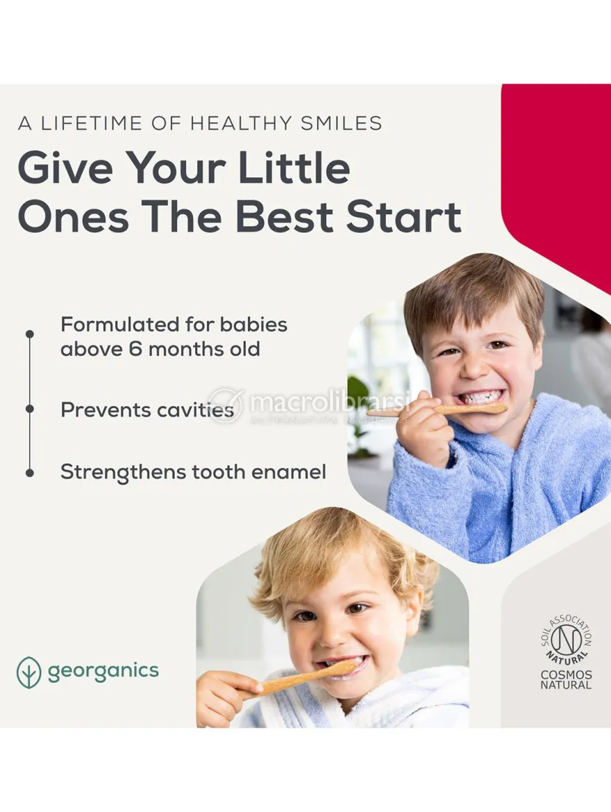 Dentifricio per Bambini alla Fragola senza Fluorite