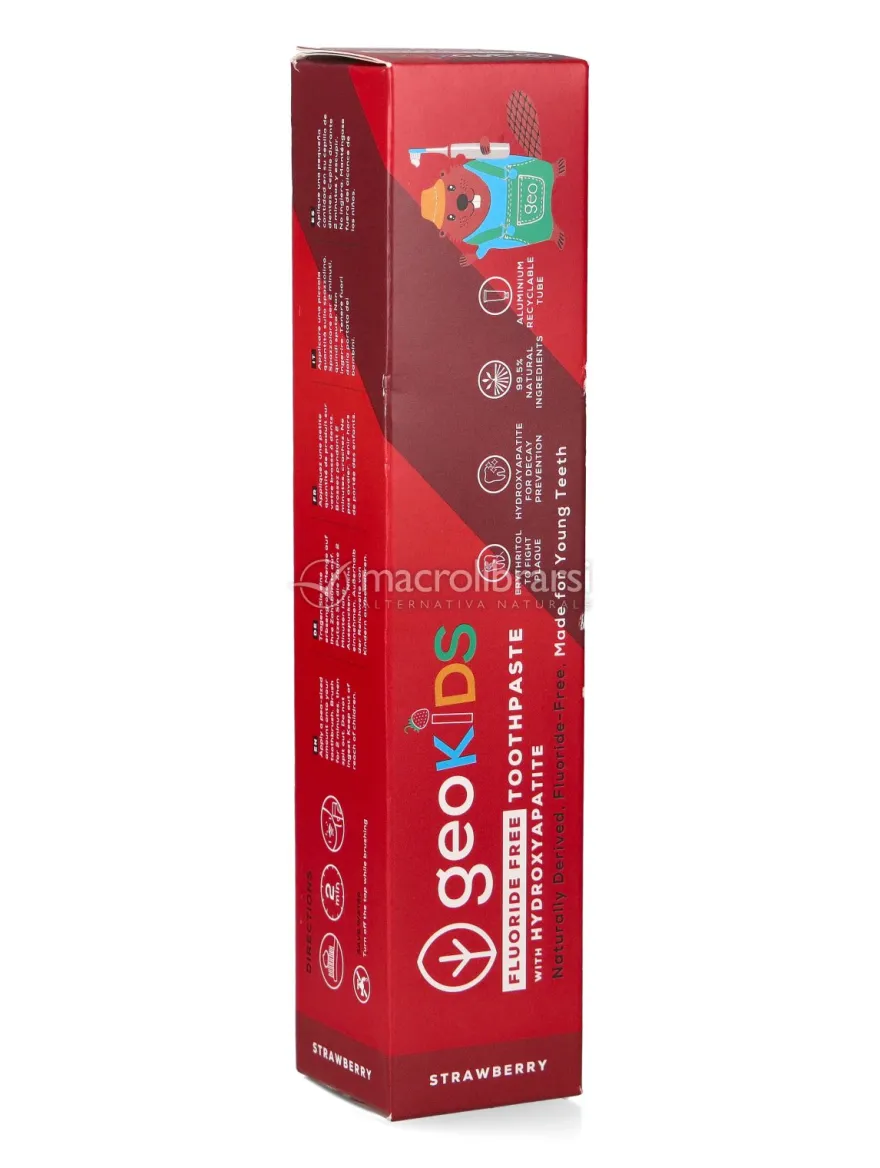 Dentifricio per Bambini alla Fragola senza Fluorite