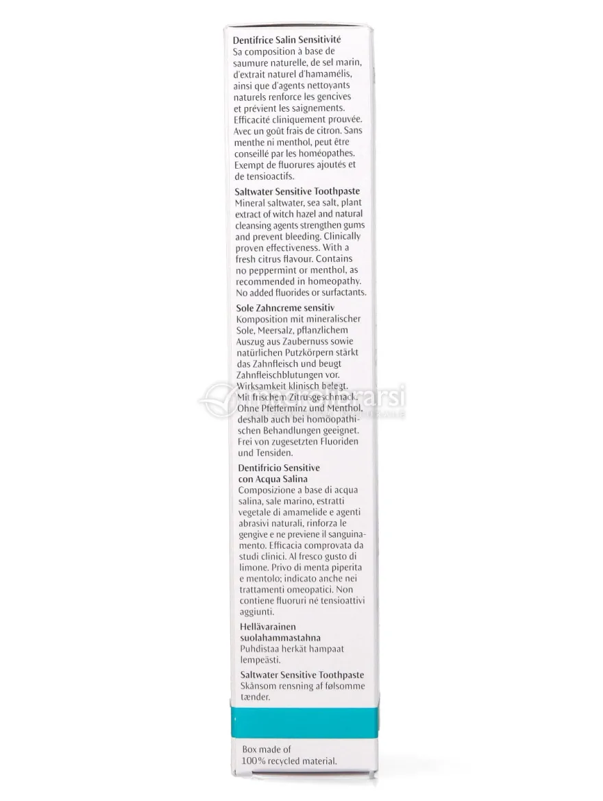 Dentifricio Sensitive con Acqua Salina