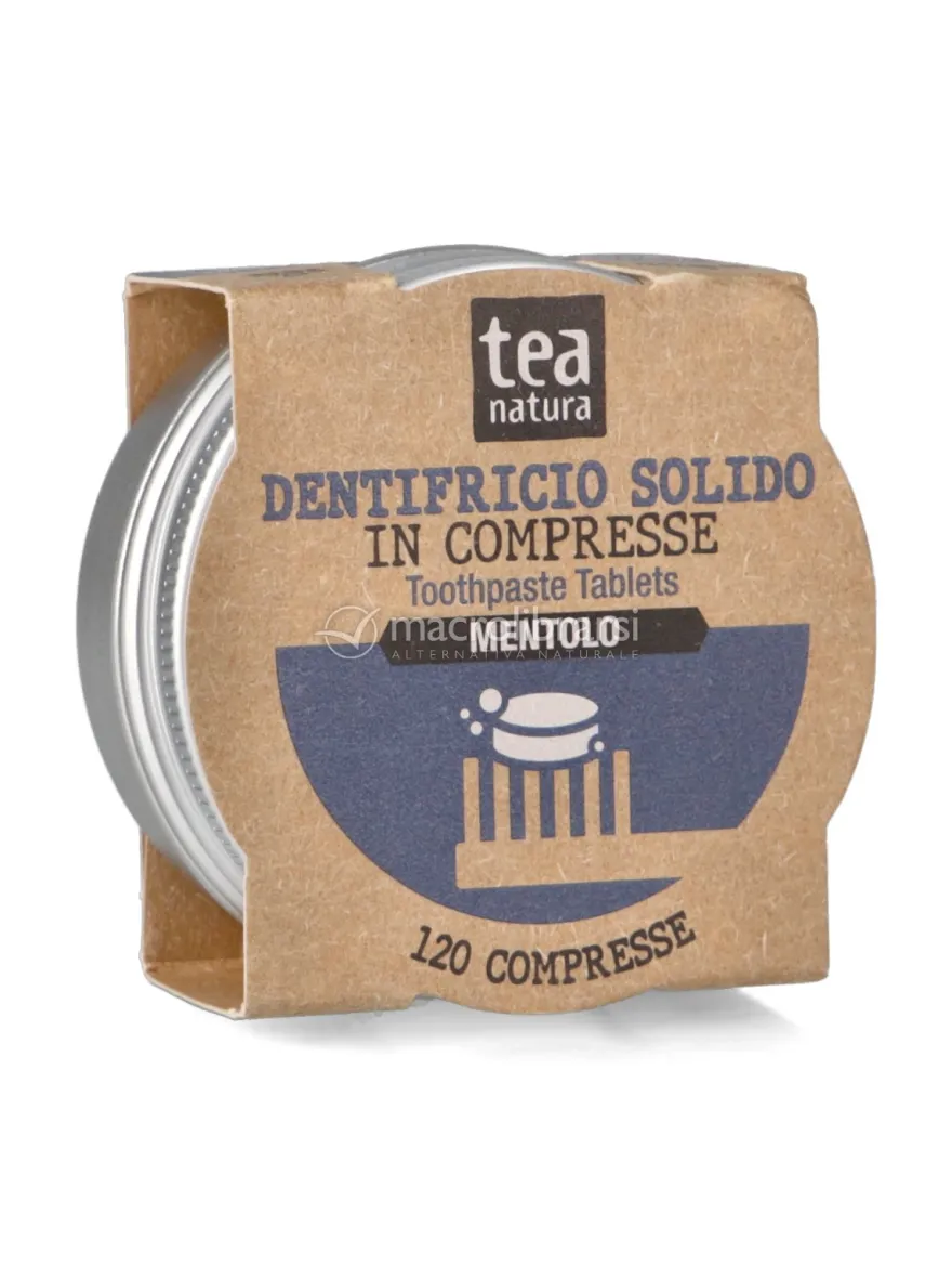 Dentifricio Solido in Compresse al Mentolo