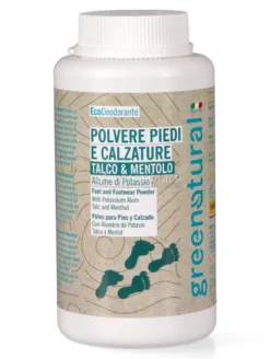 Deodorante in Polvere per Piedi e Calzature - Talco e Mentolo
