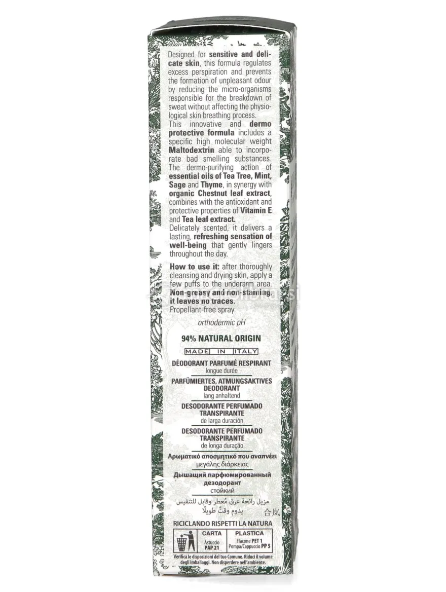 Deodorante Profumato Spray Puro Muschio