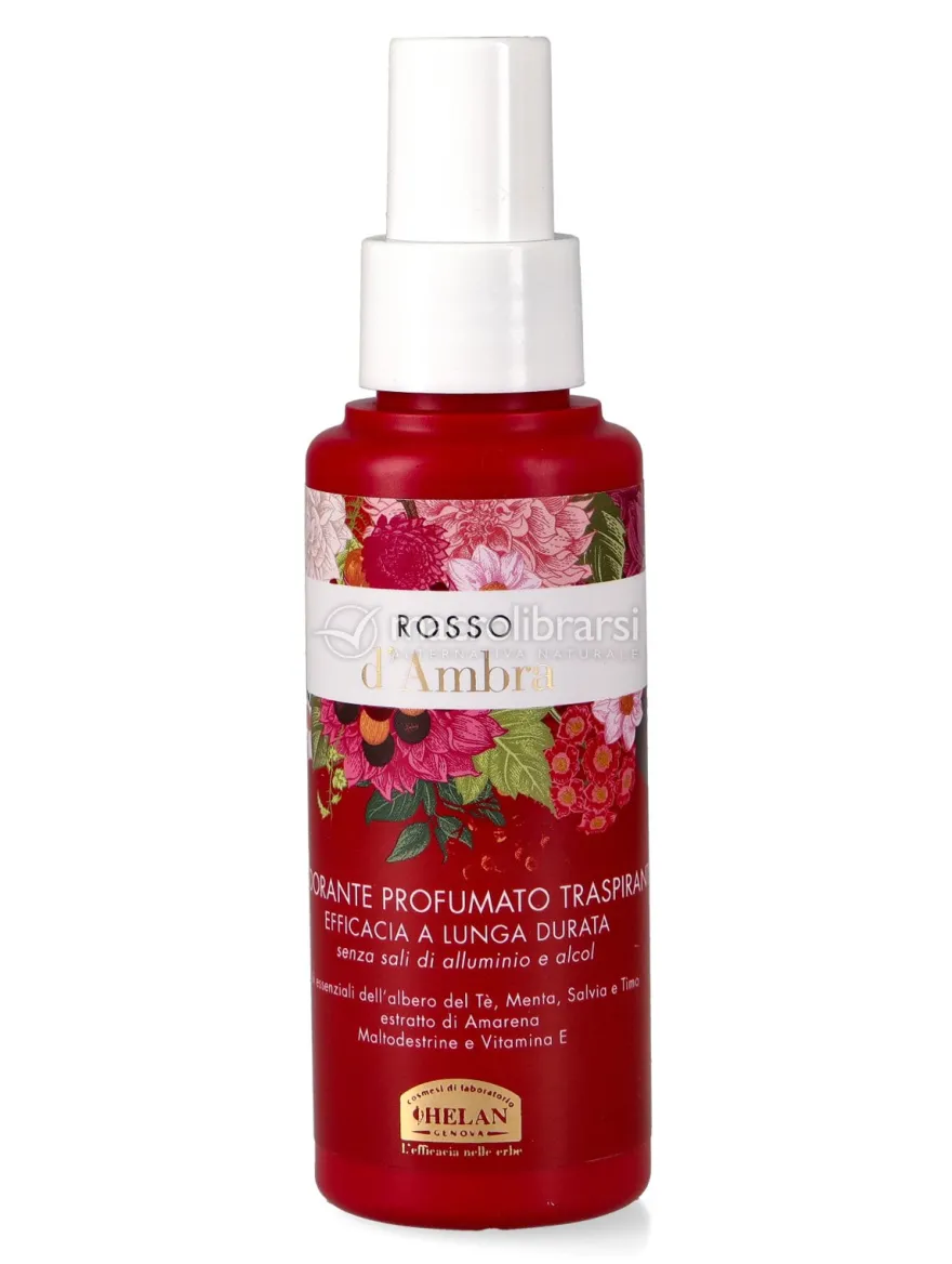 Deodorante Profumato Traspirante in Spray - Rosso d'Ambra