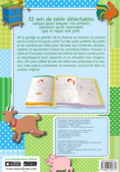 Dessine et Colorie les Serviettes de la Ferme