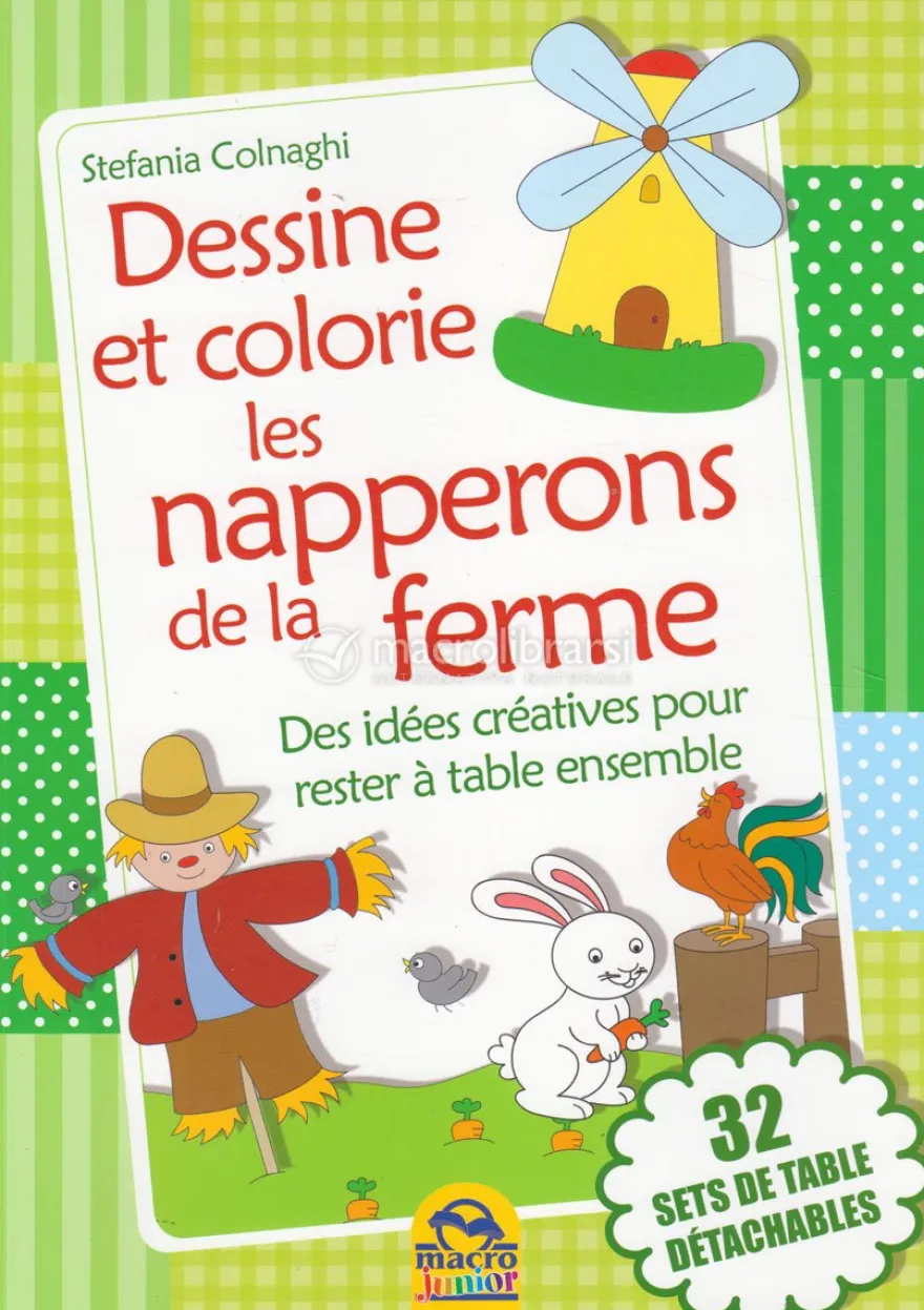 Dessine et Colorie les Serviettes de la Ferme