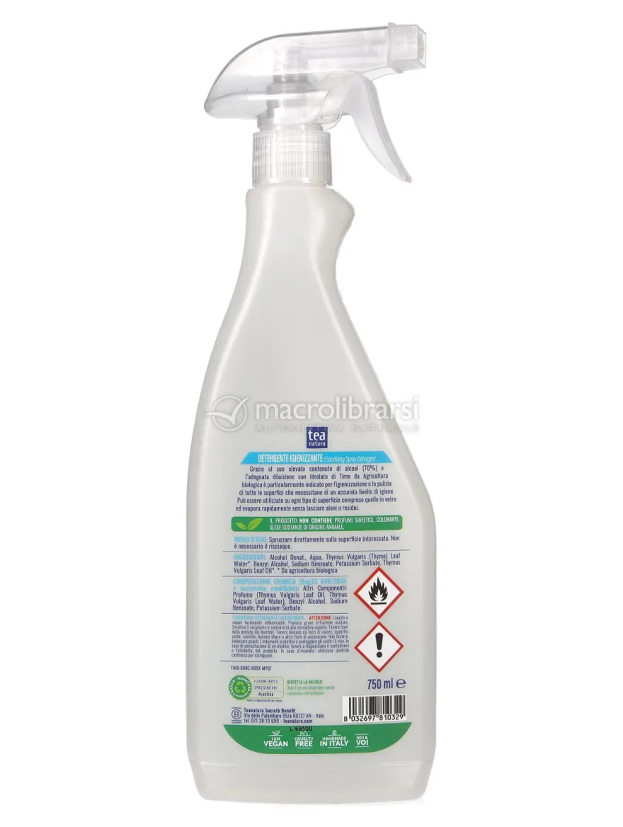 Detergente Igienizzante con Olio Essenziale di Timo Bio