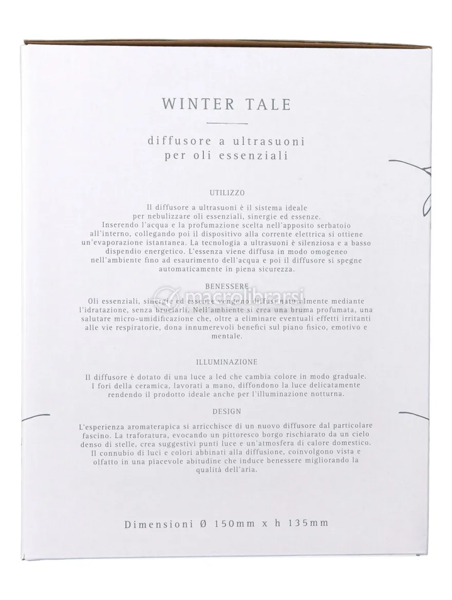 Diffusore a Ultrasuoni in Ceramica per Oli Essenziali - Winter Tale