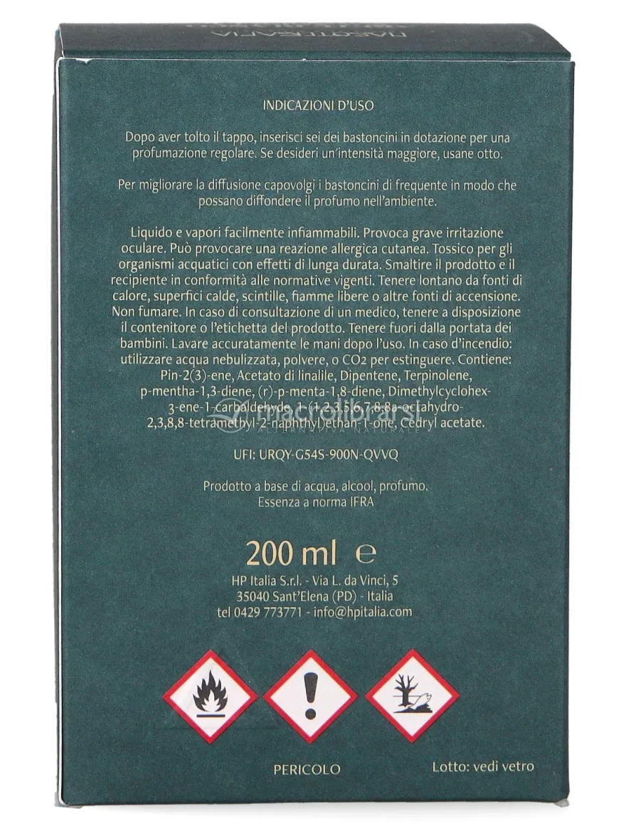Diffusore d'Essenza con Oli Essenziali - Abete Bianco e Vaniglia