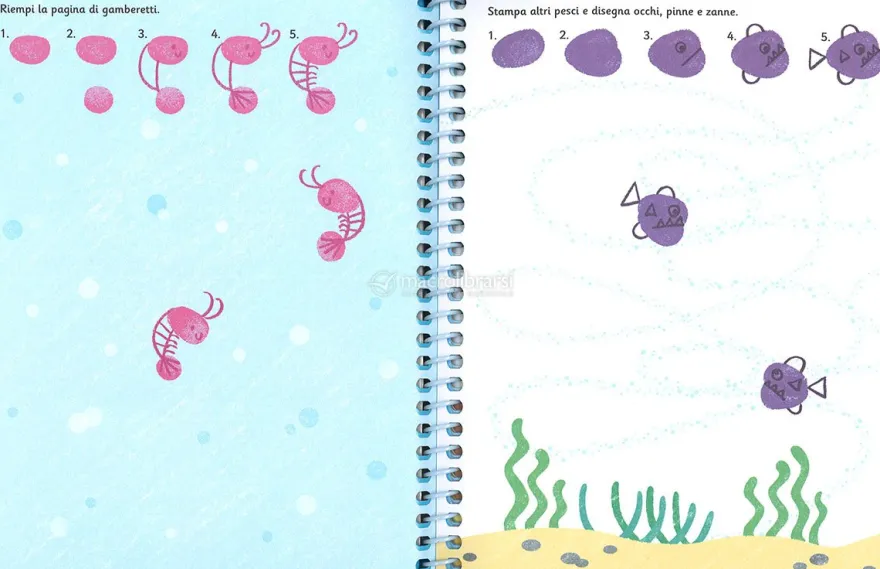 Disegno con le Dita - In Fondo al Mare
