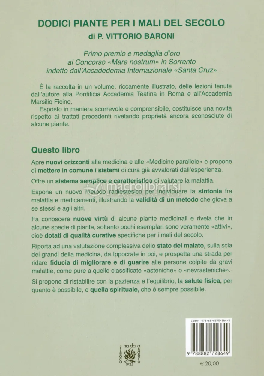 Dodici Piante per i Mali del Secolo