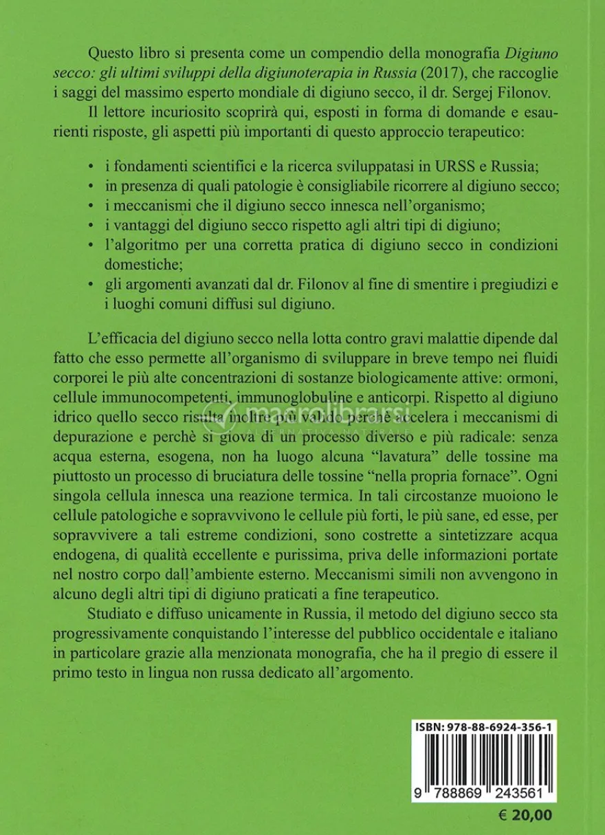 20 Domande sul Digiuno Secco