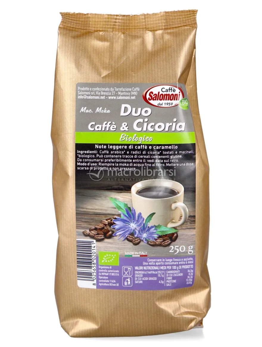 Duo Caffè & Cicoria Bio - Macinato per Moka