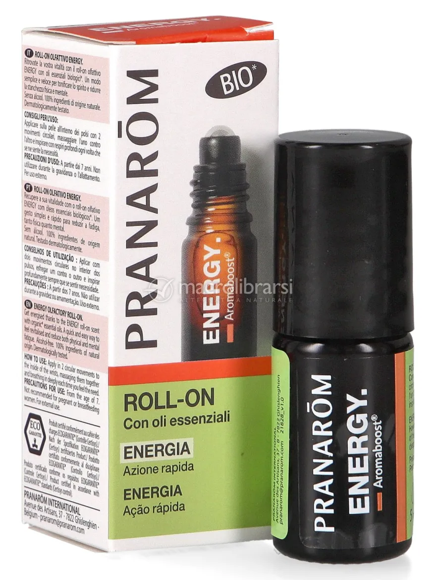 Energy - Roll On con Oli Essenziali Bio Aromaboost®