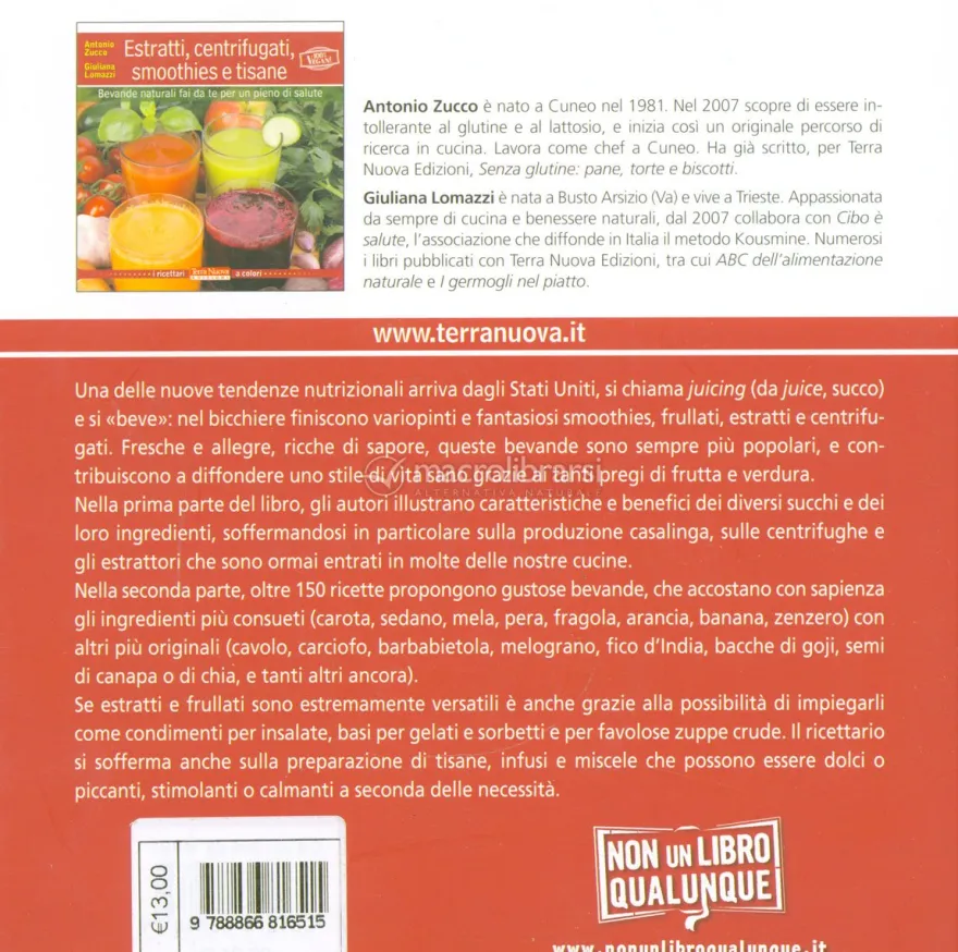Estratti, Centrifugati, smoothies e tisane - 100% Vegan