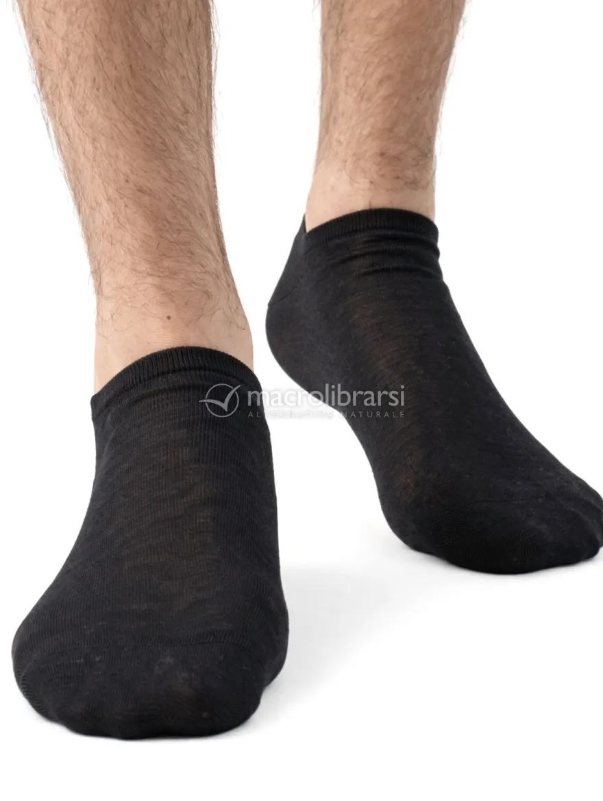 Fantasmino Uomo in Filo di Scozia Nero - Taglia 40/41