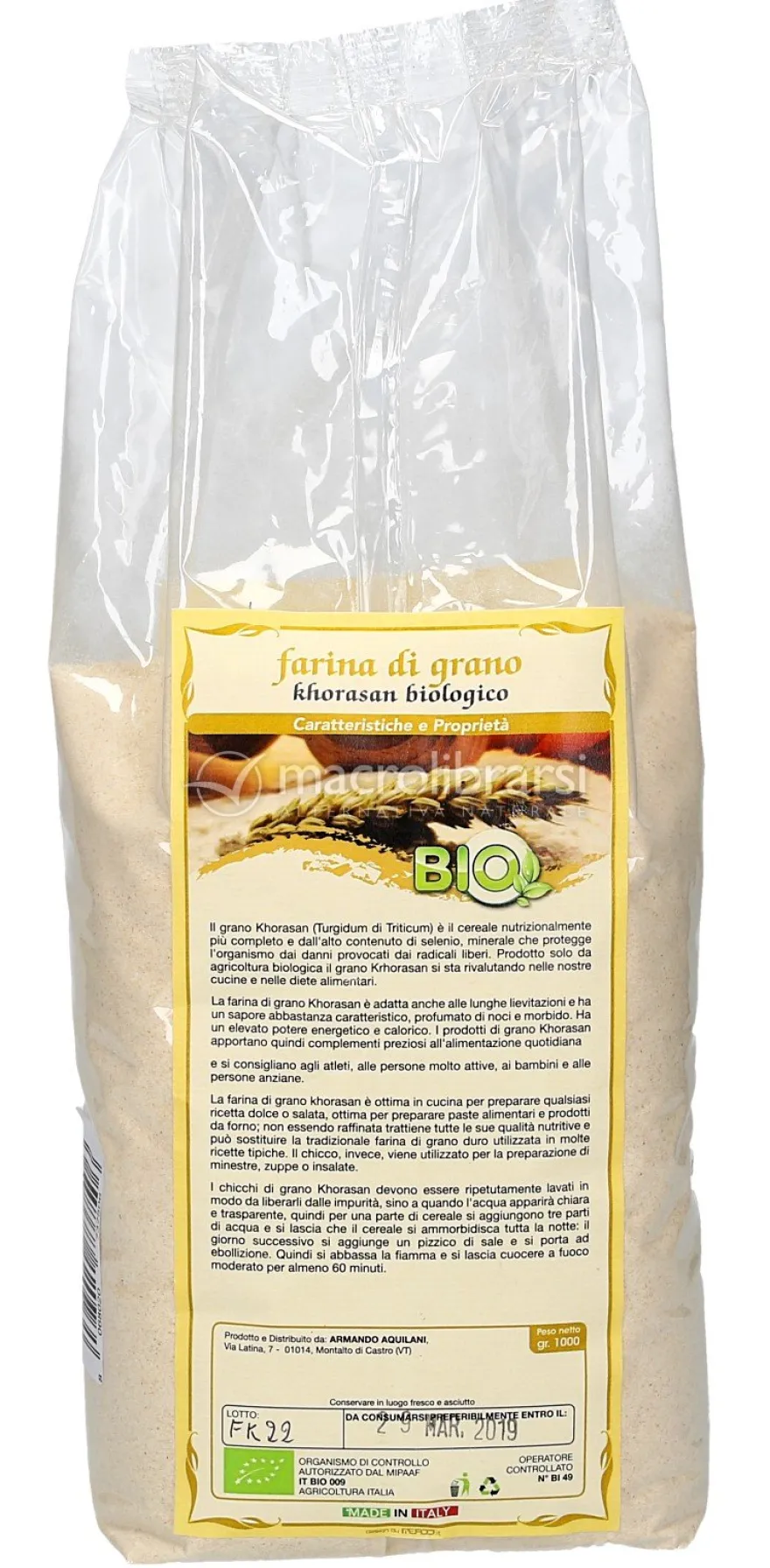 Farina di Grano Khorasan Biologico