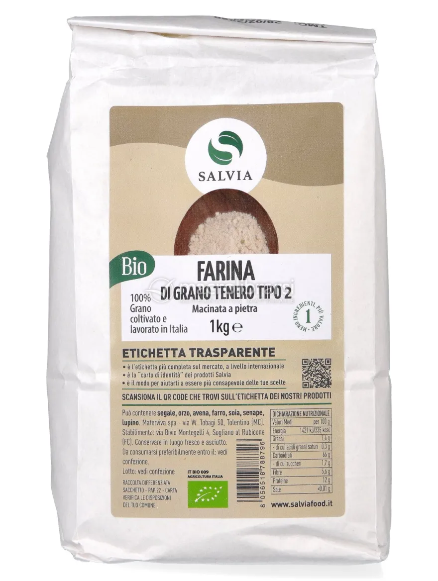 Farina di Grano Tenero di Tipo 2 Bio - 1 kg