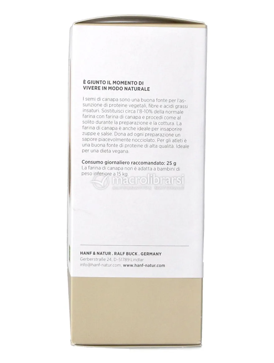 Farina di Semi di Canapa Sativa Bio