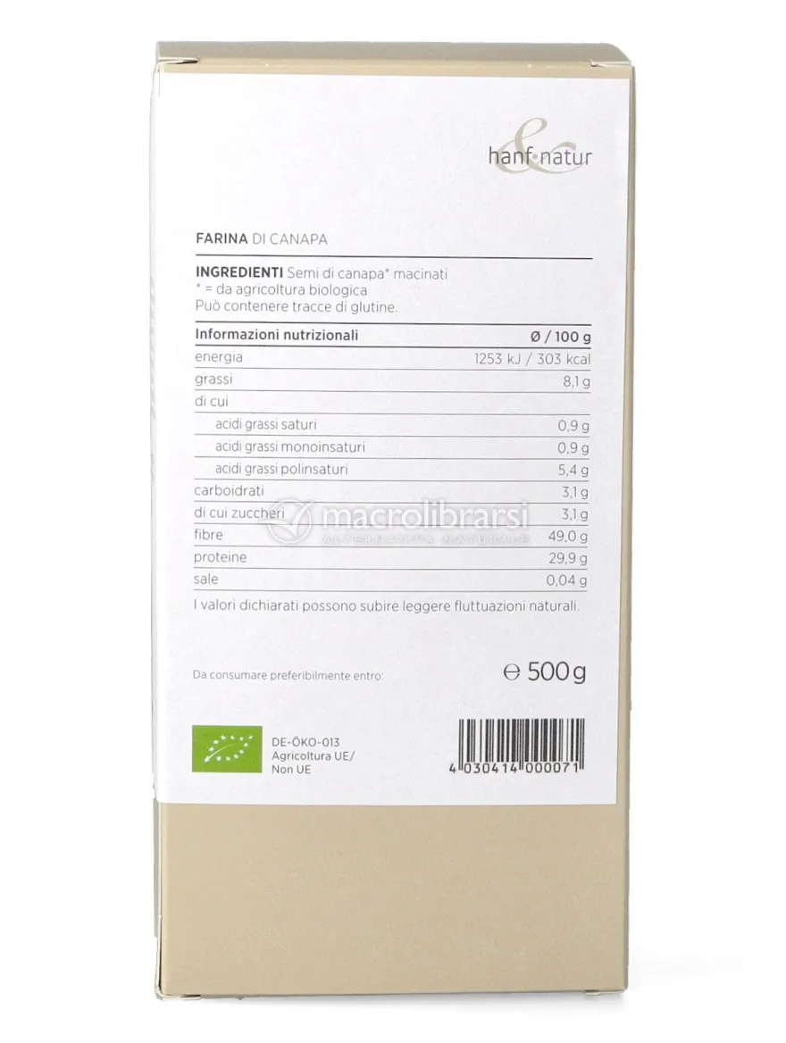 Farina di Semi di Canapa Sativa Bio