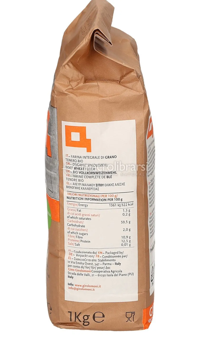 Farina Integrale di Grano Tenero Bio