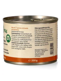 Felins Plus® Menù Coniglio con Carote ed Erba Gatta - 200g