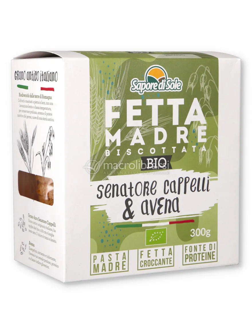 FettaMadre - Fette Biscottate Biologiche con Pasta Madre Senatore Cappelli e Avena