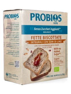 Fette Biscottate Integrali con Semi di Lino