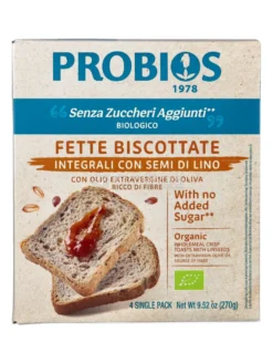 Fette Biscottate Integrali con Semi di Lino