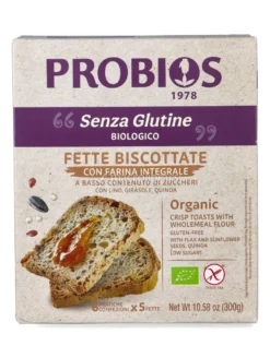 Fette Biscottate Senza Glutine con Farina Integrale