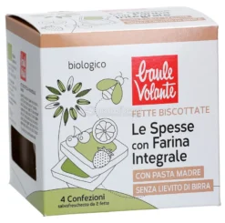 Fette Biscottate Spesse con Farina Integrale Macinata a Pietra, con Pasta Madre