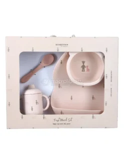 First Meal Set in Silicone - Fawn Pink