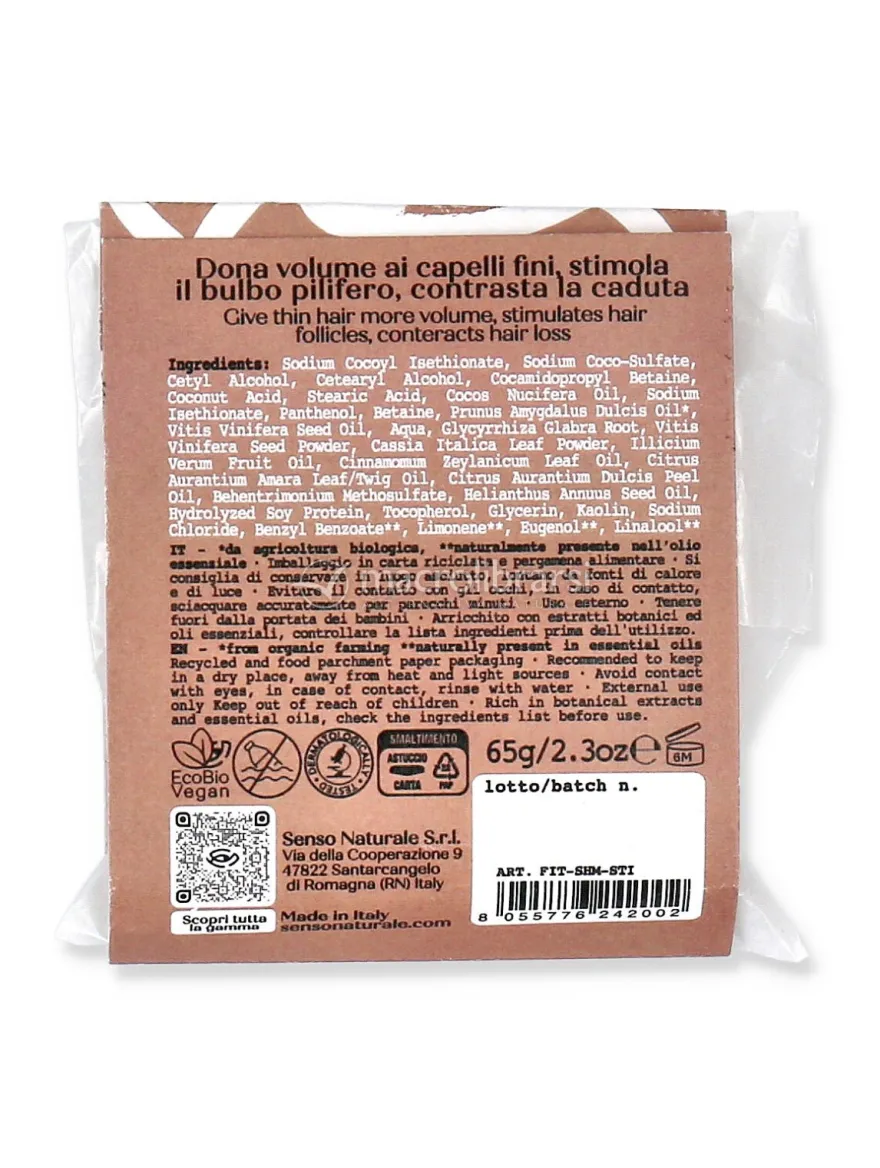Fito Shampoo Solido Stimolante Anticaduta