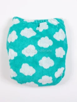Fitted Bamboozle per Pannolino Lavabile a 2 Pezzi - Fluffy Cloud - Taglia 2