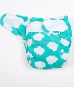 Fitted Bamboozle per Pannolino Lavabile a 2 Pezzi - Fluffy Cloud - Taglia 2