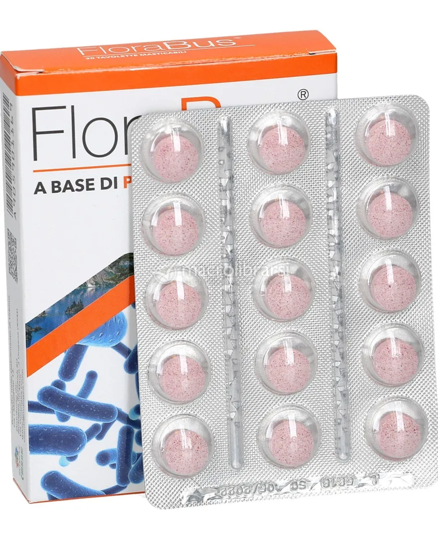 Florabus - Integratore di Probiotici Tavolette Masticabili