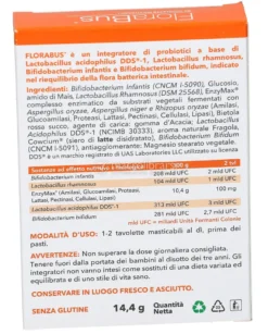 Florabus - Integratore di Probiotici Tavolette Masticabili