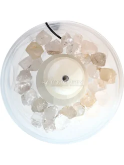 Fontanella in Alabastro con Pietre Grezze - Selenite Grande