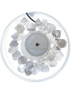 Fontanella in Alabastro con Pietre Grezze - Selenite Grande