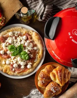 Forno Pizza Elettrico Rosso