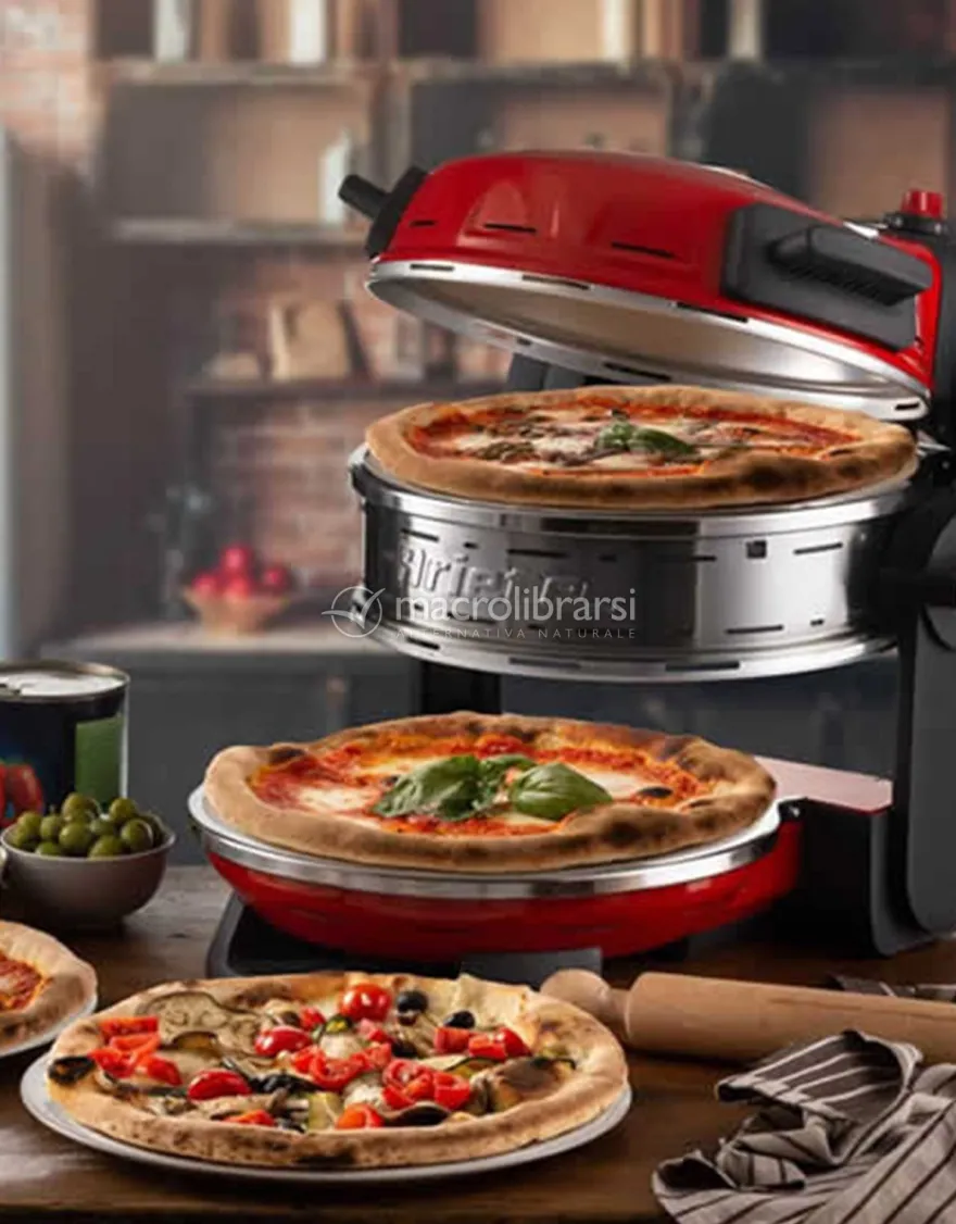 Forno Pizza Elettrico Rosso
