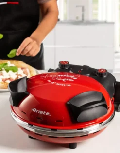 Forno Pizza Elettrico Rosso