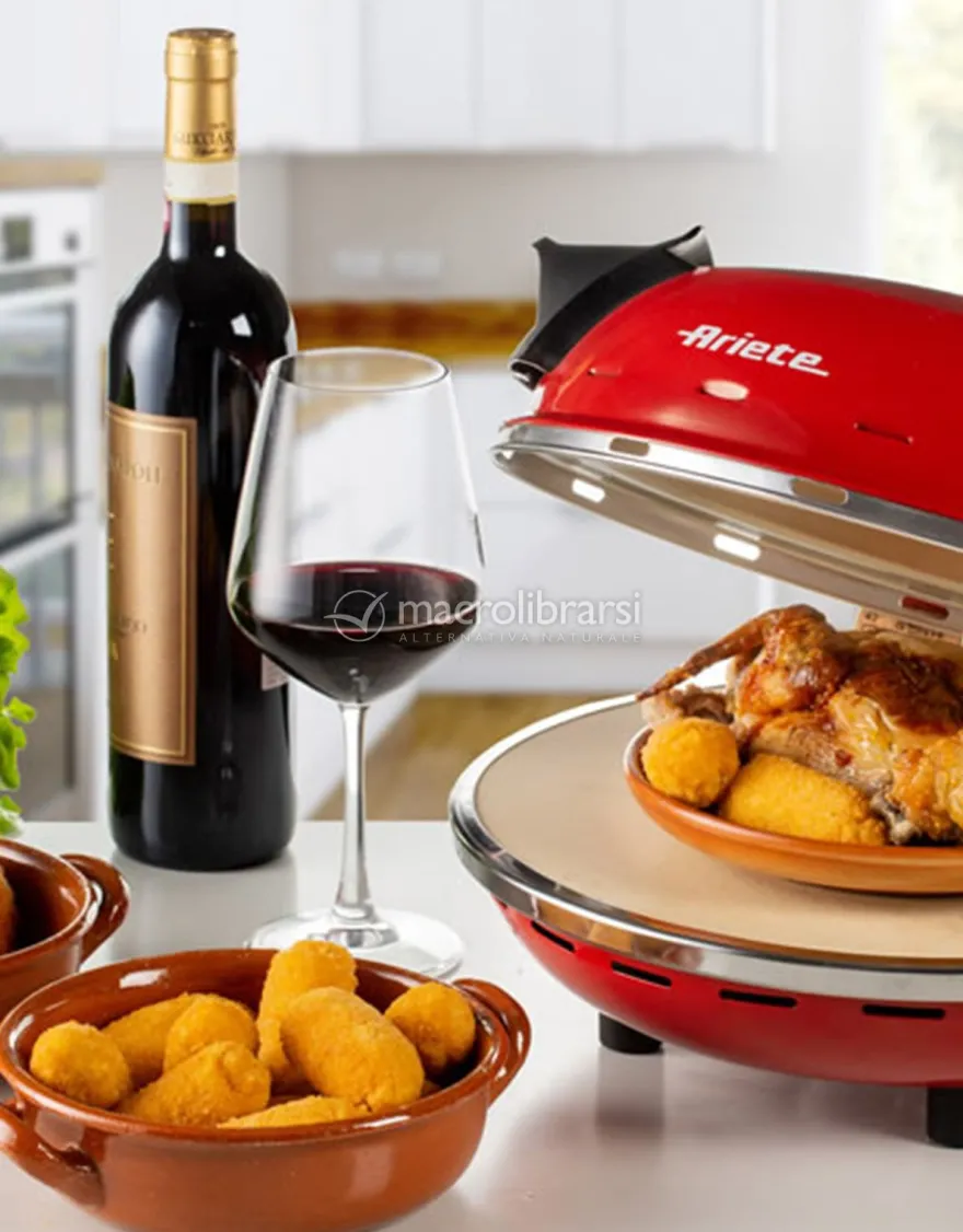 Forno Pizza Elettrico Rosso