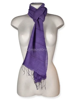 Foulard Cotone e Seta - Viola