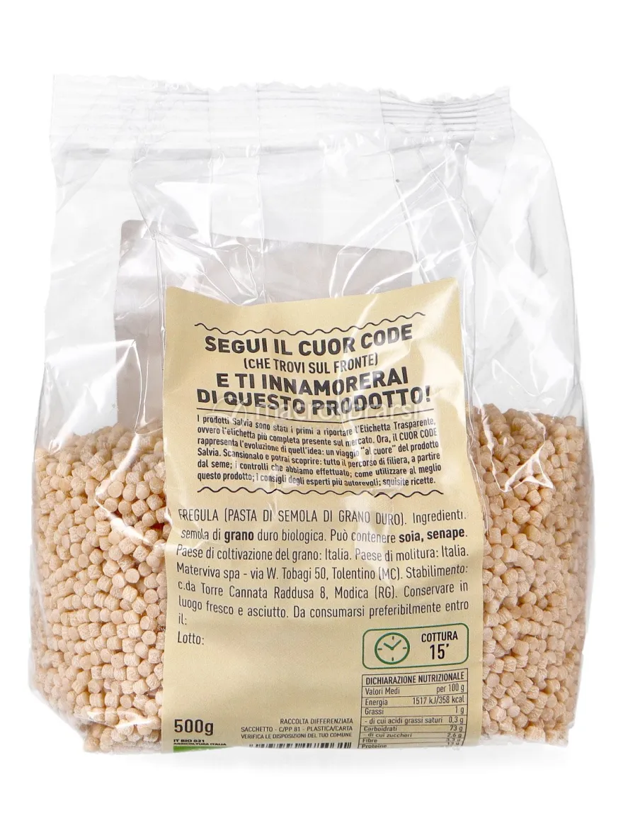 Fregula di Semola di Grano Duro Bio
