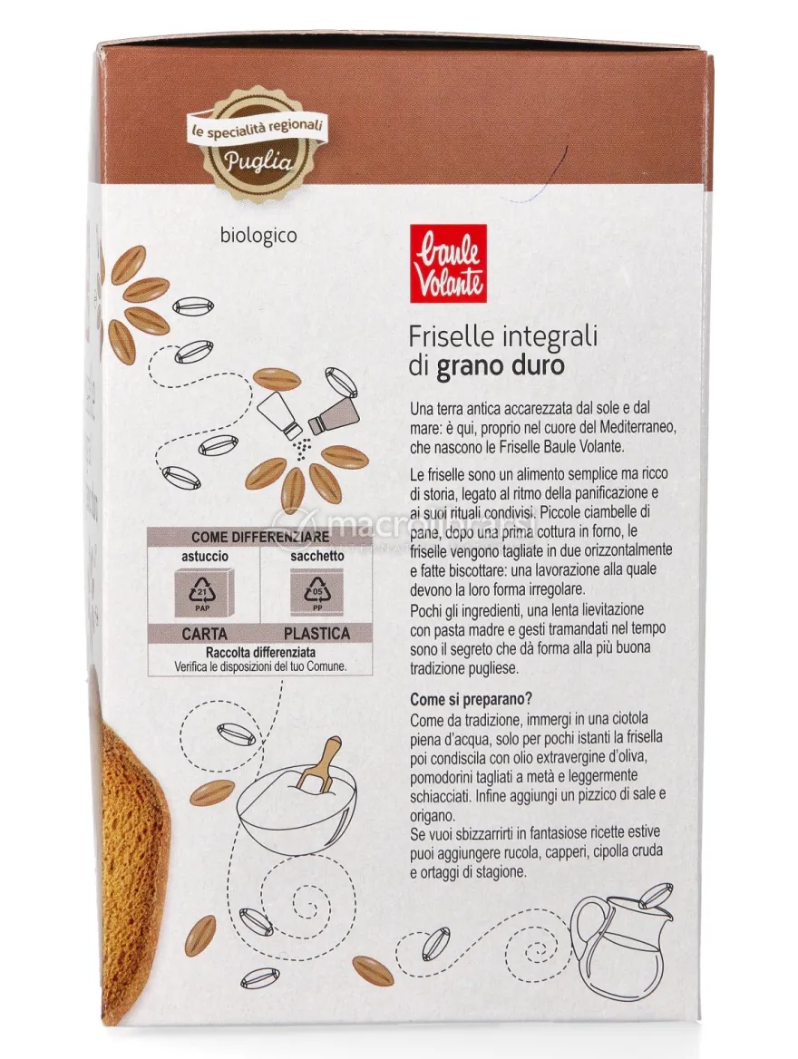 Friselle Integrali di Grano Duro Bio