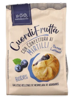 Frollini "Cuor di Frutta" con Confettura di Mirtilli Bio