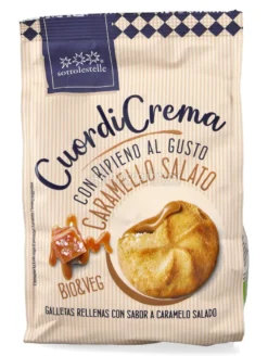 Frollini "Cuore di Crema" con Ripieno al Caramello Salato Bio