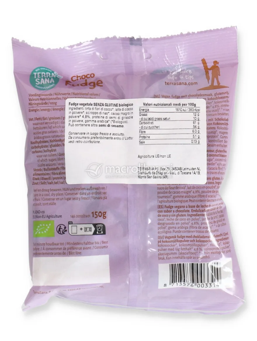 Fudge al Cacao Biologico